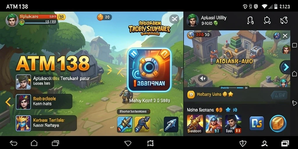 Tampilan screenshot utama ATM138 yang menunjukkan berbagai fitur Utility.