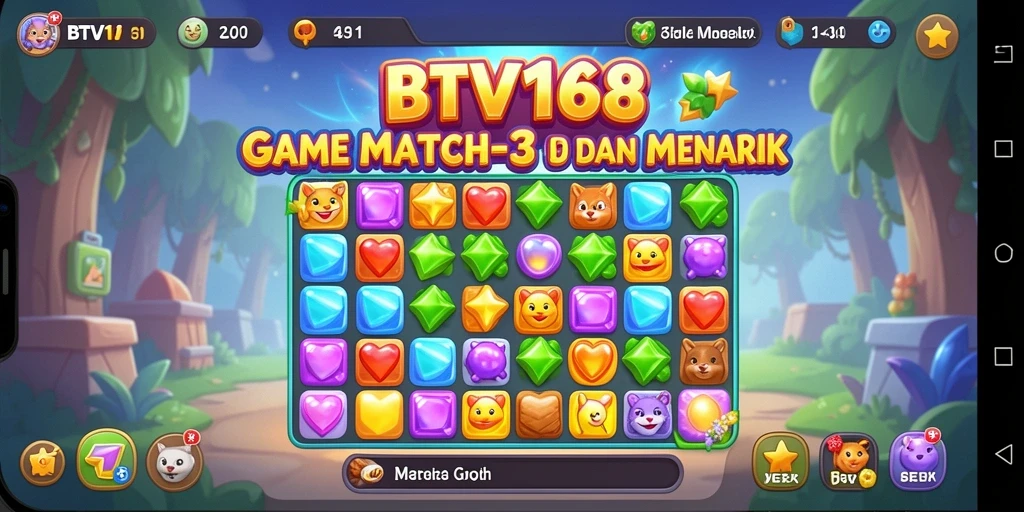 Tampilan gameplay seru dengan grafis menarik di BTV168.