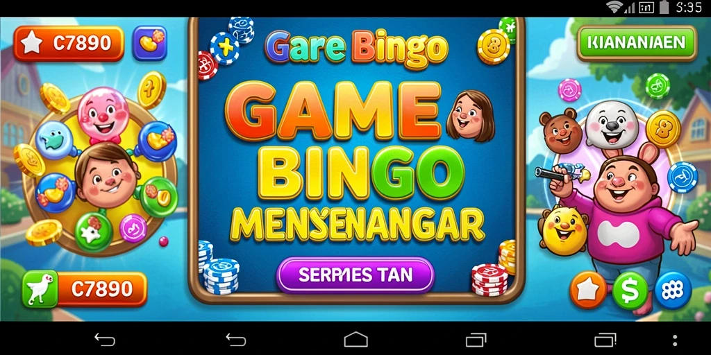 Tampilan gameplay C7890 yang menarik saat bermain Bingo.