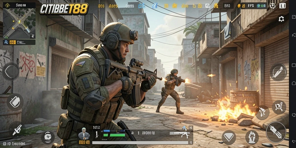 Tampilan gameplay menarik dari CITIBET88 saat pertempuran sengit.