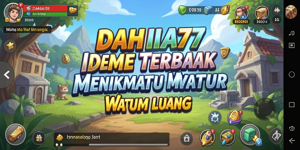 Screenshot DAHLIA77 menampilkan gameplay Idle yang menenangkan.