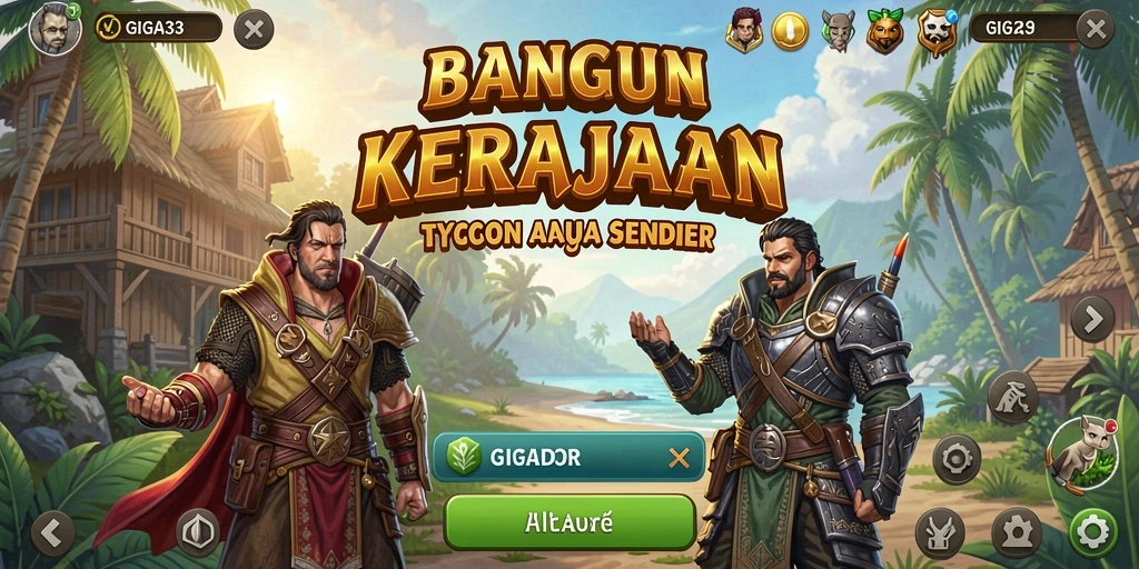 Tampilan gameplay GIGA33 yang seru dan penuh strategi.