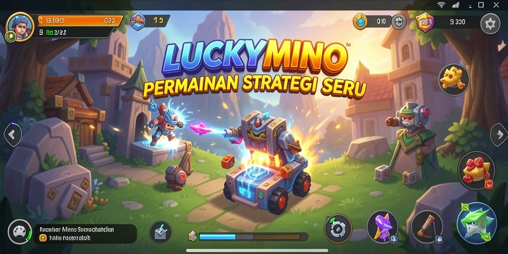Tampilan gameplay LUCKYMINO yang menarik dan menantang.