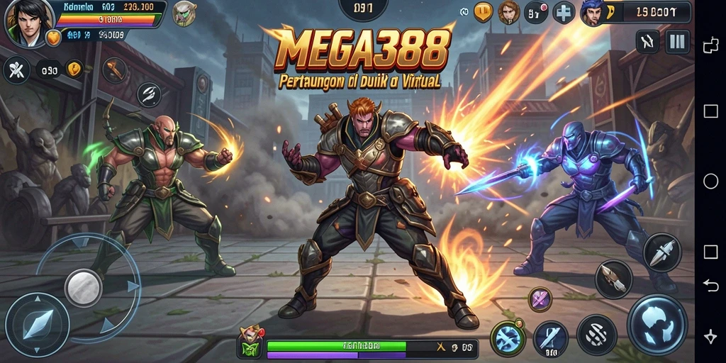 Gameplay mendebarkan di MEGA388 menunjukkan pertarungan intens.