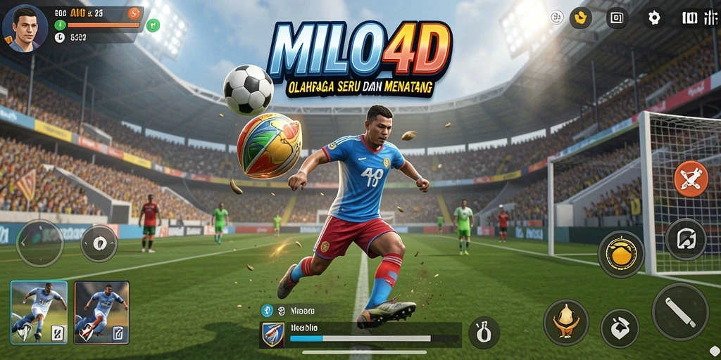 Tampilan menarik dari gameplay olahraga MILO4D yang penuh aksi.