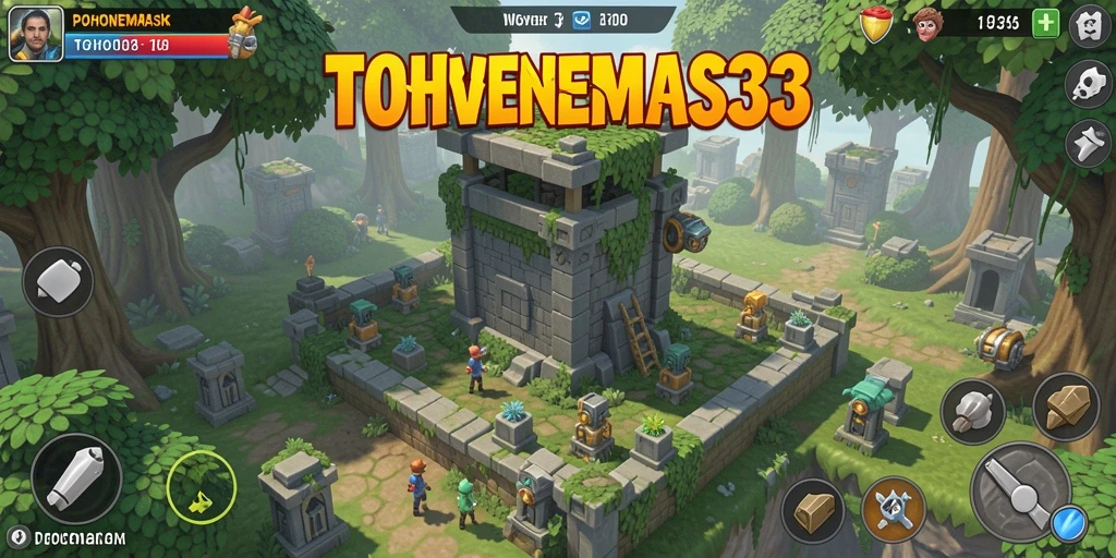 Tampilan aksi seru di <strong>POHONEMAS33</strong> saat mempertahankan menara.