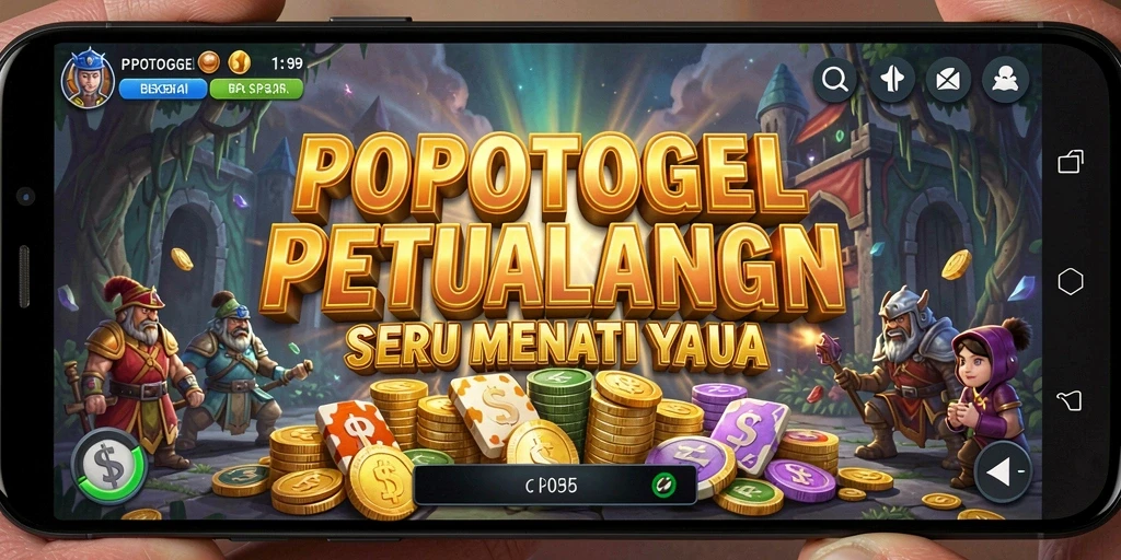 Screenshot utama dari gameplay <strong>POPOTOGEL</strong> menampilkan petualangan seru dan grafis menawan.