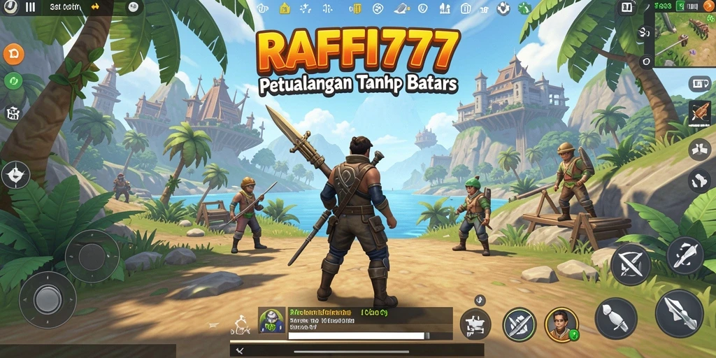 Tampilan gameplay RAFFI777 dalam dunia Open World yang luas.