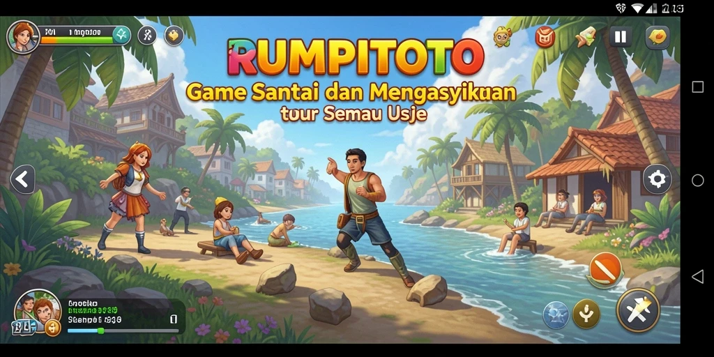 Tampilan gameplay <strong>RUMPITOTO</strong> yang penuh warna dan menyenangkan.