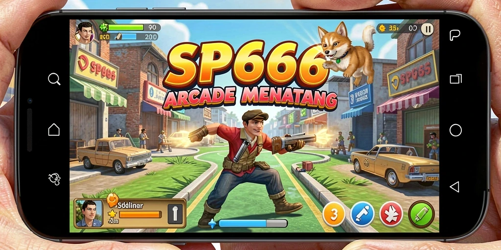 Tampilan gameplay SP666 yang seru dan berwarna.