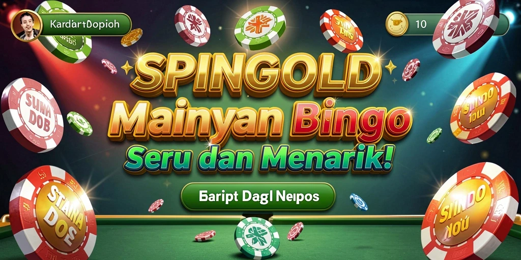 Tampilan gameplay Bingo yang seru dan penuh warna di SPINGOLD.