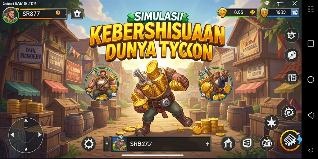 Screenshot menunjukkan gameplay Tycoon yang menarik dan dinamis.