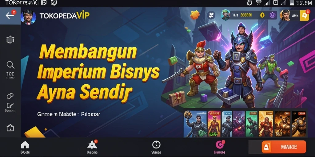 Tampilan gameplay seru dari TOKOPEDIAVIP yang menantang.