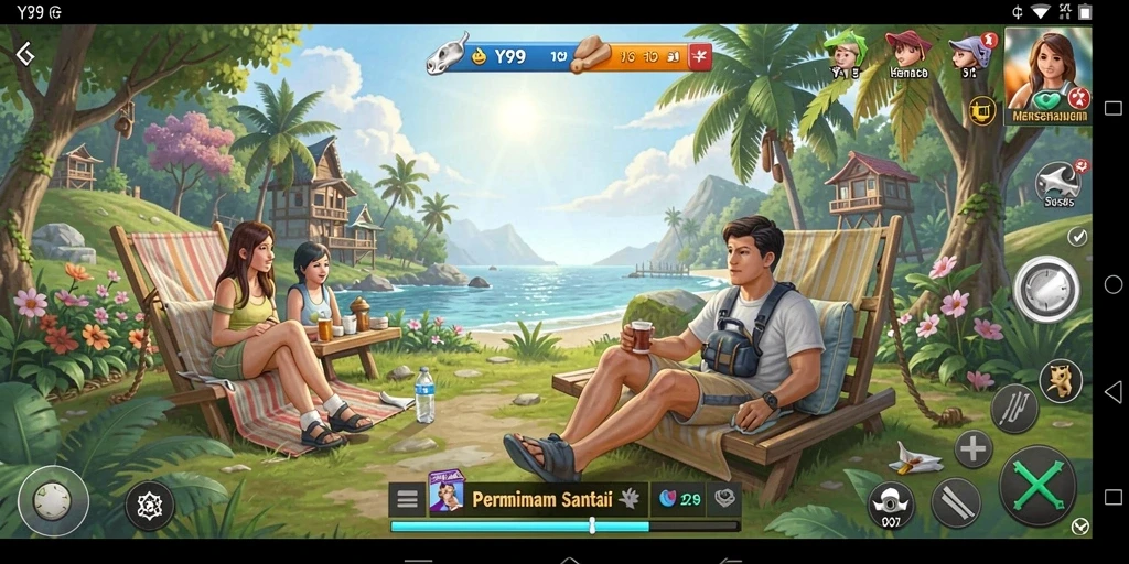 Tangkapan layar gameplay Y89 yang menunjukkan keseruan permainan casual.