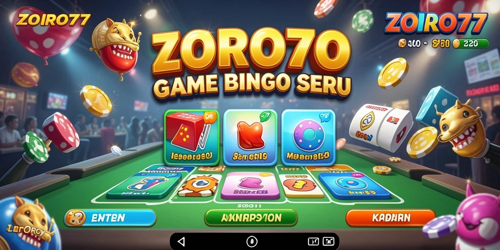 Tampilan menarik dari gameplay Bingo di ZORO77.